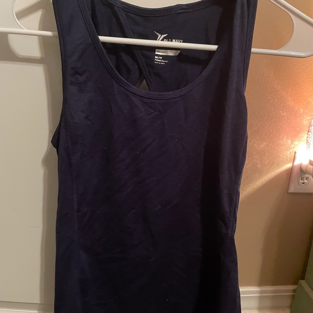 NAVY BLUE ATHLETIC TOP